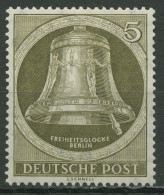 Berlin 1951 Freiheitsglocke, Gummiriffelung Waagerecht 82 Y Postfrisch Geprüft - Neufs