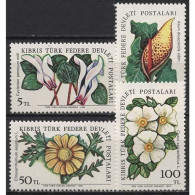 Türkisch-Zypern 1982 Feldblumen 110/13 Postfrisch - Ungebraucht