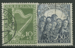 Berlin 1950 Wiederaufbau Berliner Philharmonie 72/73 Gestempelt - Used Stamps