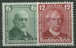 Deutsches Reich 1936 Gottfried Daimler Und Carl Benz 604/05 Postfrisch - Unused Stamps