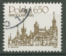 Polen 1981 Stadtansichten Stadt Breslau 2737 Gestempelt - Used Stamps