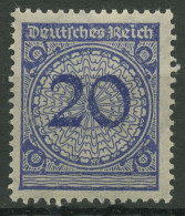 Deutsches Reich 1923 Korbdeckelmuster Walzendruck 341 W Postfrisch - Neufs