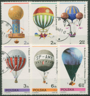 Polen 1981 Ballonfahrt Gordon-Bennett-Pokal 2729/34 Gestempelt - Used Stamps