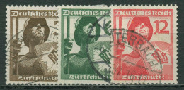 Deutsches Reich 1937 Luftschutz 643/45 Gestempelt - Oblitérés