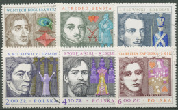 Polen 1978 Dramaturgie Schauspieler 2591/96 Gestempelt - Used Stamps