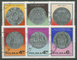 Polen 1977 Tag Der Briefmarke Münzen 2525/30 Gestempelt - Oblitérés