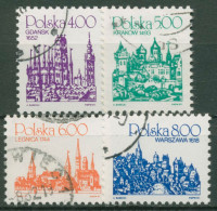 Polen 1981 Freimarken Stadtansichten Danzig Krakau Warschau 2752/55 Gestempelt - Used Stamps