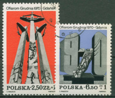 Polen 1981 Arbeiterstreik 1970 Denkmal 2782/83 Gestempelt - Used Stamps