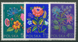 Polen 1974 SOCPHILEX'Katowice Blumenstickerei 2309/11 A Postfrisch - Unused Stamps