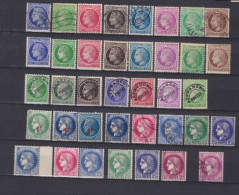 Série De 38   Timbres Oblitérés  Et Neufs *  Type Cérès  N° 372 à 376   N° 486 à 488  Cérès De Mazelin  674 à 681 - 1945-47 Cérès Van Mazelin