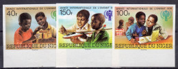 Niger 1979, Year Of The Child, 3val IMPERFORATED - Niger (1960-...)