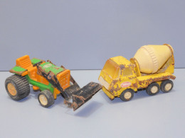 -2 ANCIENS VEHICULES TONKA 1 TRACTEUR 1 CAMION TOUPIE Jus GRENIER COLLECTION    E - Jouets Anciens