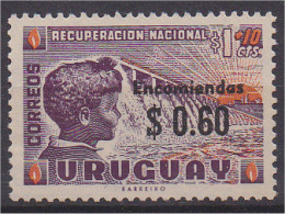 Uruguay Timbre De 1959 N° 668 Surchargé 0.60 Dollar Neuf** - Uruguay