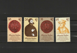 DDR 1982 Paintings Lucas Cranach, Marthin Luther Set Of 4 MNH - Other & Unclassified