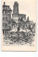 STRASBOURG - Place Gutenberg Bombardée En 1944 D'après Un Original De Jacques Gachot - Très Bon état - Strasbourg