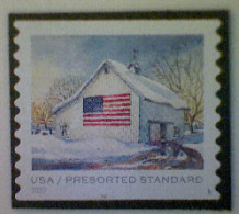 United States, Scott #5685, Used(o), 2022, Flags On Barns, Presort (10¢), Multicolored - Gebraucht