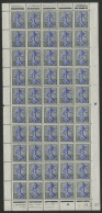 N° 1234A Panneau De 50 Ex. Neufs ** MNH Cote 90 € Vendu à 10% De La Cote + Coin Daté 16/2/61 Voir Suite - Feuilles Complètes