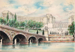 Paris 16e -Le Pont D'Iena Et Le Palais De Chaillot - éd. M. Barré & J. Dayez - Illustrateur : G.A. Dumarais - 1949-1950 - District 16