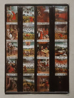 90s-DINKELSBÜHL-St. George's Church-Tablet Of The Ten Commandments-Vintage Postcard-used With Stamp-1990-Berlin - Peintures & Tableaux