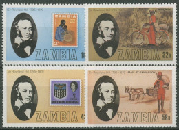Sambia 1979 Sir Rowland Hill Briefmarken 213/16 Postfrisch - Zambia (1965-...)