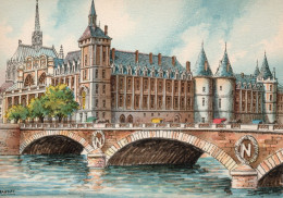 Paris 1er-Le Palais De Justice Et La Conciergerie - éd. M. Barré & J. Dayez - Illustrateur : Barday - 1946-1950 - Arrondissement: 01