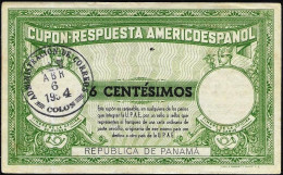 Panama 6-4-1954. 44) Coupon Reponse Reply Coupon UPAE II Tipo. Timbro In Gomma Leggibile (44). - Panama