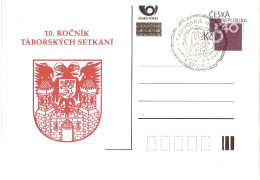 CDV B 344 Czech Republic 10th Meeting In Tabor Town  2001 Heraldic Lion - Other & Unclassified