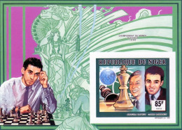 Niger 1991, Chess, Karpov - Kasparov, BF IMPERFORATED - Echecs