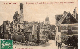 Villersexel Animée Ruines Grande Rue Bataille 9 Janvier 1871 Bombardements Guerre - Villersexel