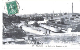 ROANNE Le Bassin Et Les Chantiers - Roanne