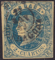 Spain 1862 Sc 55 España Ed 57 Used Tarragona Date (fechador) Cancel - Used Stamps