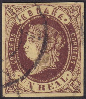 Spain 1862 Sc 59 España Ed 61 Used Cartwheel (rueda) Cancel - Gebraucht