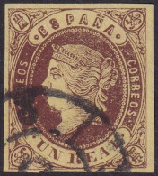 Spain 1862 Sc 59 España Ed 61 Used "3" (Cádiz) Cartwheel (rueda) Cancel - Gebraucht