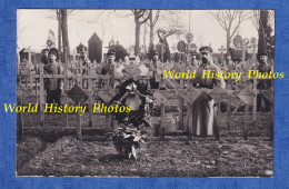 CPA Photo D'un Allemand - Cimetiére Militaire à Situer Christian Bauerlein Franz Guntzch WW1 Soldaten Friedhof Ceinturon - Guerre 1914-18