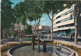 MESTRE-VENEZIA-PIAZZA SICILIA-FONTANA-CARTOLINA VERA FOTOGRAFIA  VIAGGIATA IL 17-2-1966 - Venezia (Venedig)