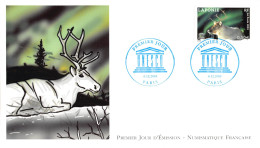 FDC LNF - UNESCO - Laponie - Le Renne - 6/12/2003 Paris - 2000-2009