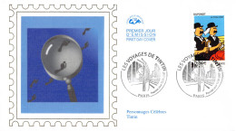 CEF Soie - Voyages De Tintin - Dupont Et Dupont En Voiture (4054) - 12/5/2007 Paris - 2000-2009