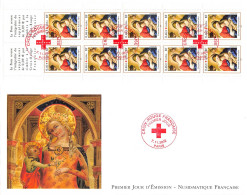 FDC GF LNF - Carnet Croix Rouge 2002, 7/11/02 Paris - 2000-2009