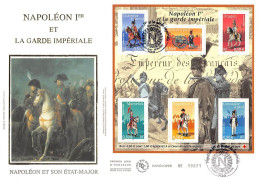 FDC GF Soie - Bloc Napoléon 1er Et La Garde Impériale, 26/6/2004 Paris - 2000-2009