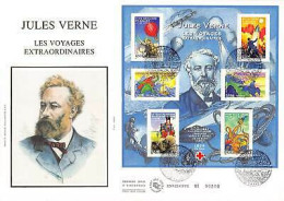 FDC GF Soie - Bloc Jules Verne - Oblit Paris 28/05/2005 - 2000-2009