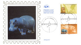 CEF Soie - Antiquité Egyptienne - Hippopotame - Aboul Naga, Obl 27/1/2007 Paris - 2000-2009