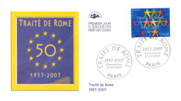 CEF - 50e Anniversaire Du Traité De Rome, Oblit 23/3/2007 Paris - 2000-2009