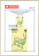 PAKISTAN 2024 MNH BROCHURE WWF W.W.F INTERNATIONAL DAY OF MARKHOR ANIMAL SOUVENIR SHEET - Pakistan
