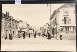 Yverdon (Vaud) Rue De Neuchâtel Avec L'Hôtel Du Port Vers 1902 (16'916) - Yverdon-les-Bains 