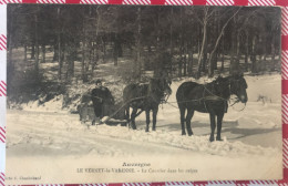 CPA 63 LE VERNET LA VARENNE Le Courrier Dans Les Neiges - Altri & Non Classificati