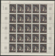 N° 1399 95 Ct Vitrail CHARTRES Feuille Complète De 25 Ex. Neufs ** (MNH) Cote 25 € Voir Suite - Full Sheets