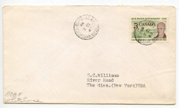 Canada 1963 Cover; R.C.A.F. Station, Whitehorse, Yukon - Royal Canadian Air Force; Scott 397 - 5c. Red River Settlement - Brieven En Documenten