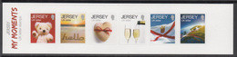 2014 Jersey Greetings Teddy Bears Wine Flags UK LETTERS Strip Of 6 @ BELOW FACE VALUE - Jersey