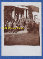 Photo Ancienne D'un Allemand - 1914 1918 - Officier & Soldat Infanterie Regiment 15 / 75 Couvre Casque à Pointe WW1 - Guerre, Militaire