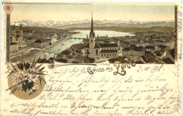 Gruss Aus Zürich- Litho - Zürich